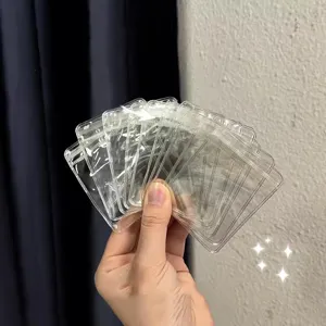 Sachets Zip Transparents PVC Petites Pochettes Plastique Rangement Bijoux Emballage