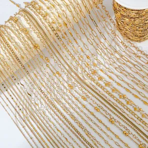 DIY Edelstahl Schmuckkette Gold Beschichtet Schlangenknochen Glied Für Halskette Armband Herstellung Damen Mode Schmuck