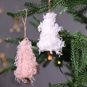 Weihnachtsbaum Hängende Dekorationen Polyester Herz Flügel Strumpf Wollknäuel Anhänger Für Feiertag Party Haus Deko