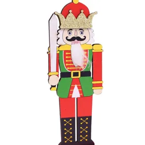 Natale legno nutcracker ornamento decorazione appesa per festa e articoli festivi