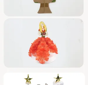 Magisch wachsender Weihnachtsbaum Kristall Spielzeug DIY Papiere Baum Dekoration Geschenk