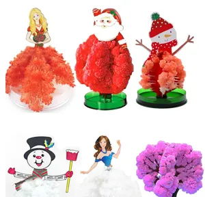 Magisch wachsender Kristall Weihnachtsbaum Deko süßes Papier DIY Wissenschaft Geschenk
