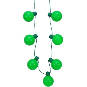 St Patrick Day LED green bulb light necklace holiday party glowing light up accessory