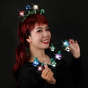 Christmas LED Glowing Disco Ball Necklace Colorful Flashing Pendant Necklace For Holiday Party Festive Costume Decoration Accessory