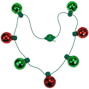 Christmas decorative 7 light bell string LED glowing necklace holiday party festive props