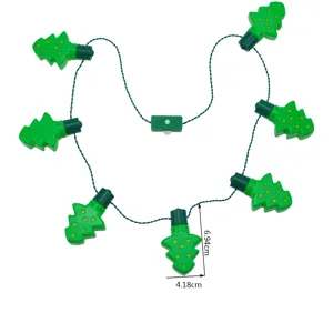 Catena luminosa LED albero di Natale collana lampeggiante festa decorazione appesa