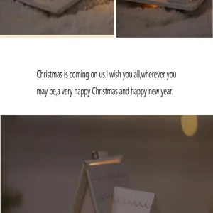 Weihnachten leuchtende Holzhaus Anhänger Baum Hängende Dekoration für Festliche Party