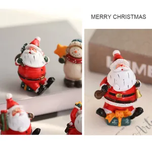 Weihnachten Harz Ornamente Weihnachtsmann Schneemann süße Desktop Dekoration Geschenke