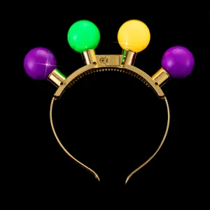 LED leuchtende Kugel Haarreif Festival Party Haarschmuck bunte Kugeln Kopfbedeckung Deko