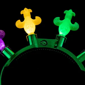 LED Leuchthaarreif Karneval Party Haarschmuck leuchtendes Festival Accessoire