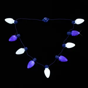 Collana Luminosa a LED di Hanukkah Lampadina in Plastica Oggetti di Scena per Feste Festive Collane per Celebrazioni Gioielli Unisex