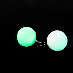 Leuchtende Disco Kugel Ohrringe, retro reflektierende runde Anhänger Ohrringe für Damen.