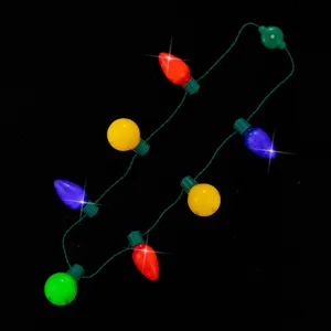 Weihnachts-Leuchtkette mit bunten LED-Glühbirnen blinkende Feiertags-Party-Dekorations-Requisite