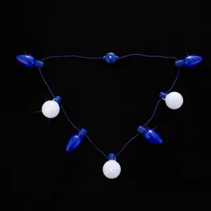 LED Leuchtende Halskette Leuchtende Glühbirne Kugel Anhänger Halskette Für Karneval Party Kostüm Dekoration Neuheit Leuchtende Party Artikel