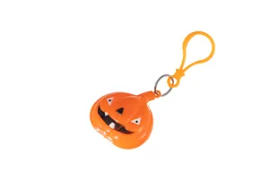 Halloween zucca LED portachiavi luminoso pendente plastica festa decorazione giocattolo