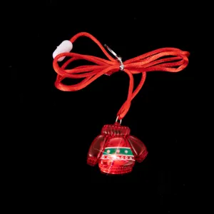 Collana maglione natalizio LED ciondolo luminoso decorazione festa festiva accessorio