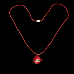 Collana con maglione di Natale e ciondolo LED luminoso accessorio di gioielli per festa festiva