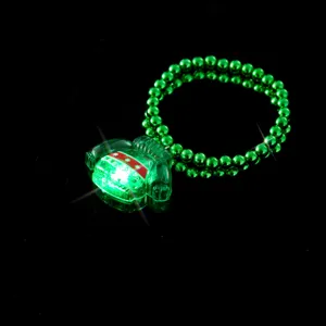 Natale maglione luminoso ciondolo braccialetto di perline verdi regalo di festa