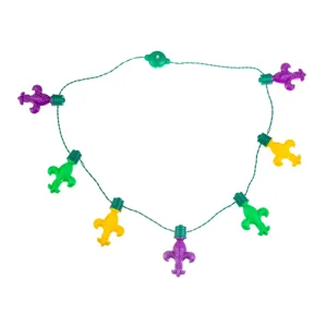 Mardi Gras LED light necklace 7-light festival party glowing decorative string accessories