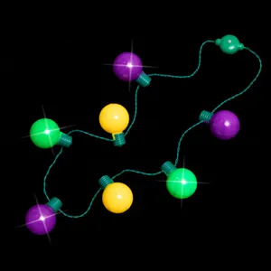 LED light up bulb necklace party glow glowing necklace festival celebration accessory