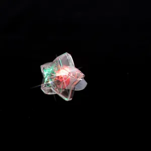 LED Leuchtender Stern Ring Kinder Spielzeug Blitz Pentagramm Party Dekoration Schmuck