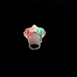 LED blinkender Stern Ring für Kinder Spielzeug leuchtender Pentagramm Ring Party