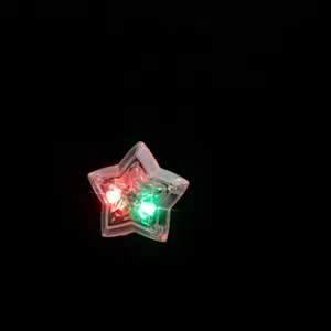Leuchtender LED Fuenfeck Stern Ring Spielzeug blinkt bunt fuer festliche Party Accessoires