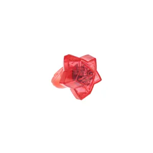 Roter Plastik Stern geformter LED Leuchtspielzeug Ring fuer Kinder Party Feiertag Deko