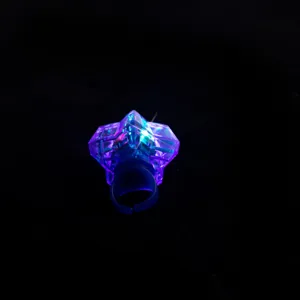 LED leuchtender Stern Ring blinkendes Kinderspielzeug Fingerzubehör für Party Feiertag Detail