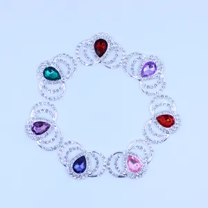 DIY kroon druppel strass legering knop, telefoonhoesje decoratie en sieraden accessoires.