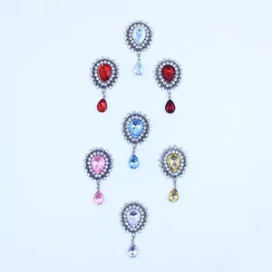 Pendentif acrylique strass alliage DIY artisanat vêtements accessoires cheveux détails