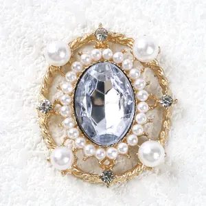 Base ciondolo fai da te in metallo con perle e gemme stile barocco vintage accessori
