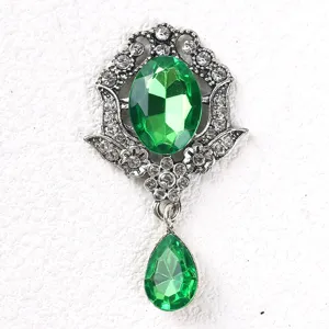 Baroque retro rhinestone gemstone collar pendant vintage style dress diy fashion accessories