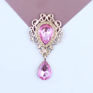 Goudkleurige legering acryl druppel hanger DIY sieraden ketting decoratie accessoire.