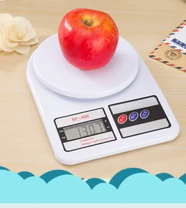 Digital kitchen scale electronic food weighing scale with tray LCD display home cooking