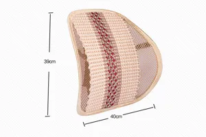 Coussin de soutien lombaire en maille respirante pour voiture et bureau, dossier ergonomique.