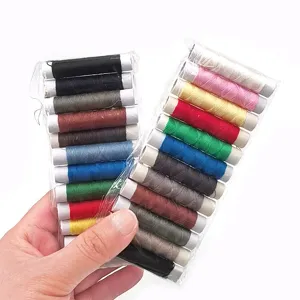 Multicolour DIY polyester handnaaigaren rollen, compact naaigereedschap set voor reparatie.