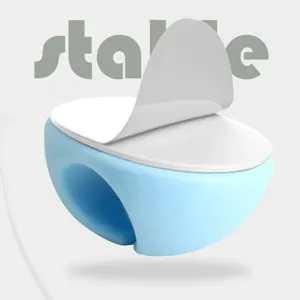Silicone cable organizer clip desktop wire holder adhesive cord management tool for desk