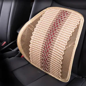 Coussin de Taille pour Voiture et Bureau en Soie Glacée d'Été Maille Respirante Support Ergonomique