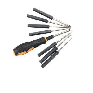 8-in-1 multi-functional screwdriver set with interchangeable bits for home repair tasks.