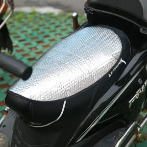 Motorcycle seat cover sun protection heat insulation reflective cushion electric bike waterproof pad