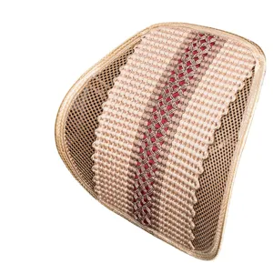 Coussin de soutien lombaire en maille respirante pour voiture et bureau, ergonomique.