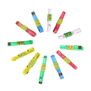 Colorful soft tape measure 150cm portable mini body sewing ruler for clothing measurement