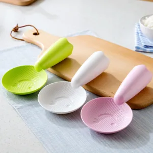 Cuchara de arroz de pie creativa antiadherente plástico bonita sonrisa cocina