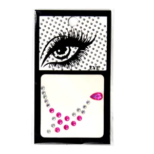 Shiny eye corner rhinestone face stickers DIY acrylic adhesive diamond makeup gems for party