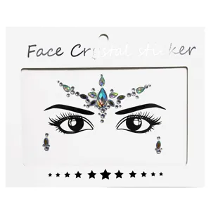 Festival face crystal sticker rhinestone glitter jewels for music party EDM makeup decor