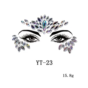 Gesichtsteine Strass Aufkleber für EDM Musik Festival Party Gesicht Dekoration Make-up tool.