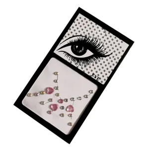 DIY gezicht strass stickers make-up ogen voorhoofd zelfklevende glinsterende edelstenen.