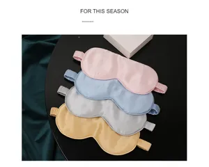 Masque de sommeil en soie double face mûrier élastique confortable voyage repos yeux