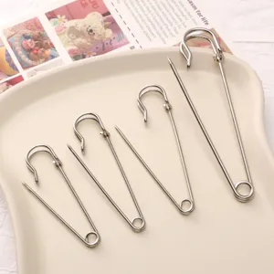 Heavy duty safety pins metal kilt pins assorted sizes for DIY craft jewelry making repair